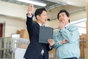 現場が整理され、チームで確認